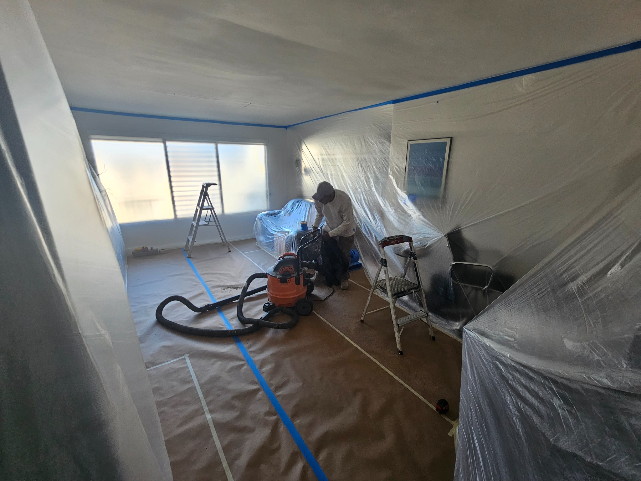 Room protection before restoration